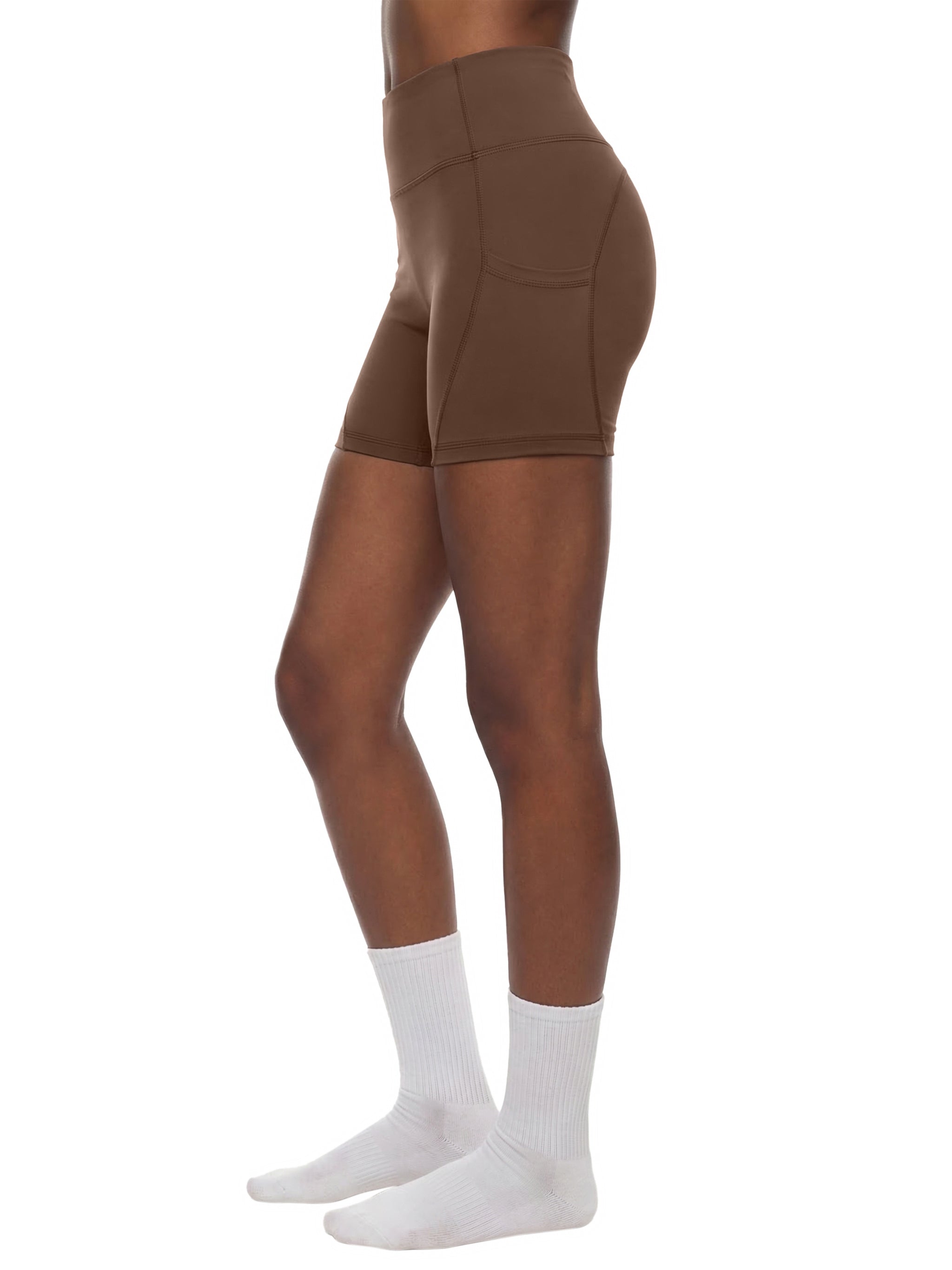High-Waisted Pocket Biker Shorts