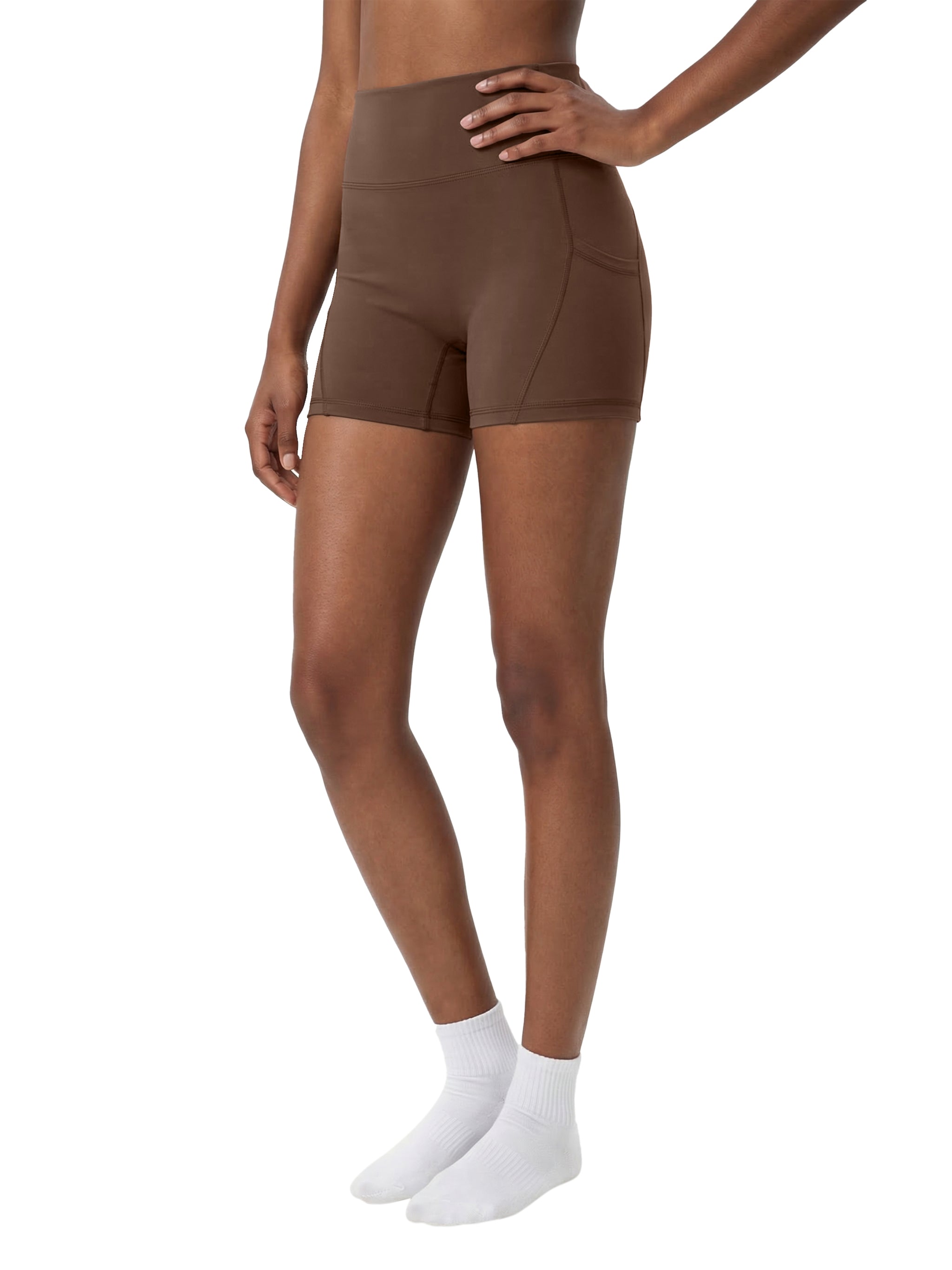 High-Waisted Pocket Biker Shorts