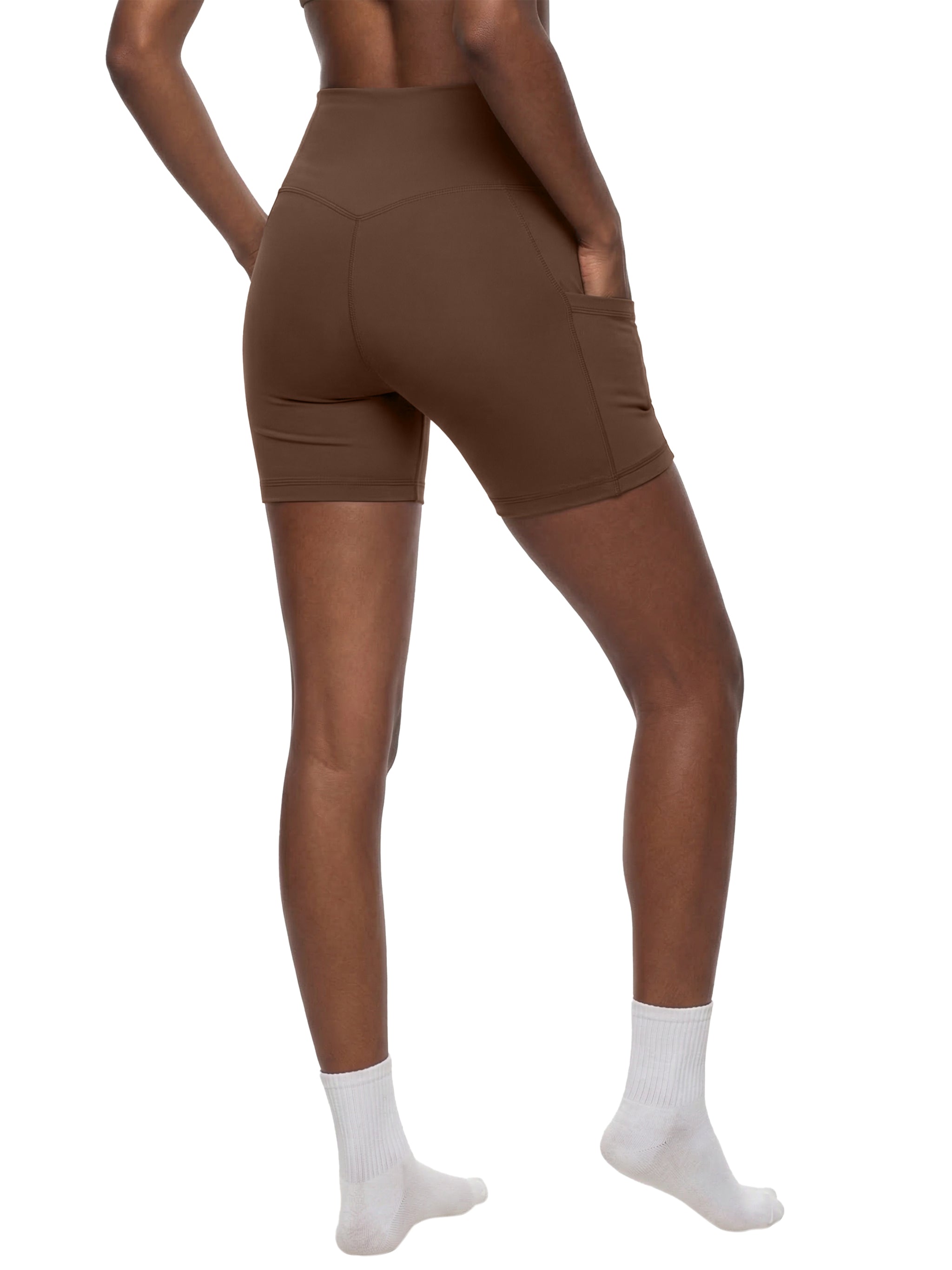 High-Waisted Pocket Biker Shorts