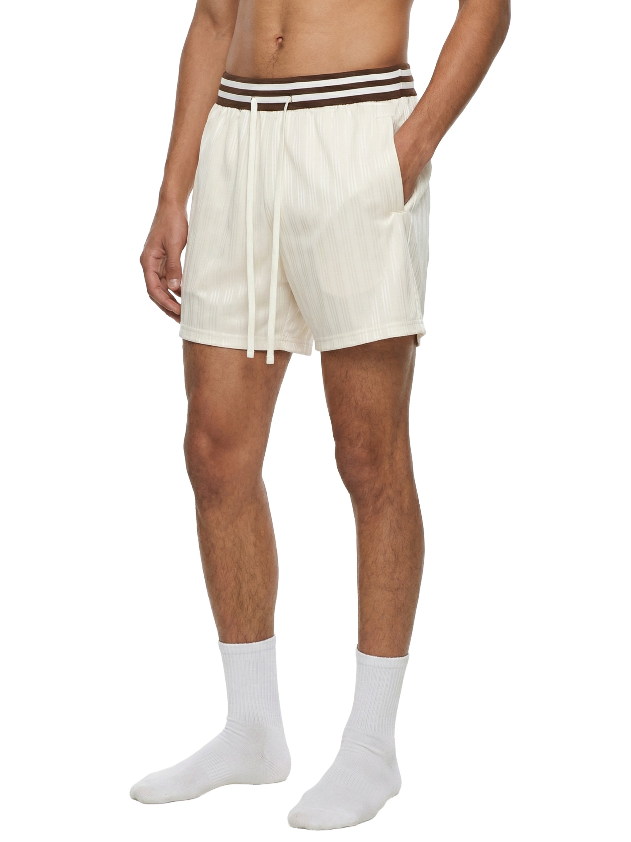 Striped Drawstring Shorts